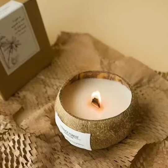 Plant Parenting - Natuurlijke kokosnoot geurkaars, aromatherapie plant etherische