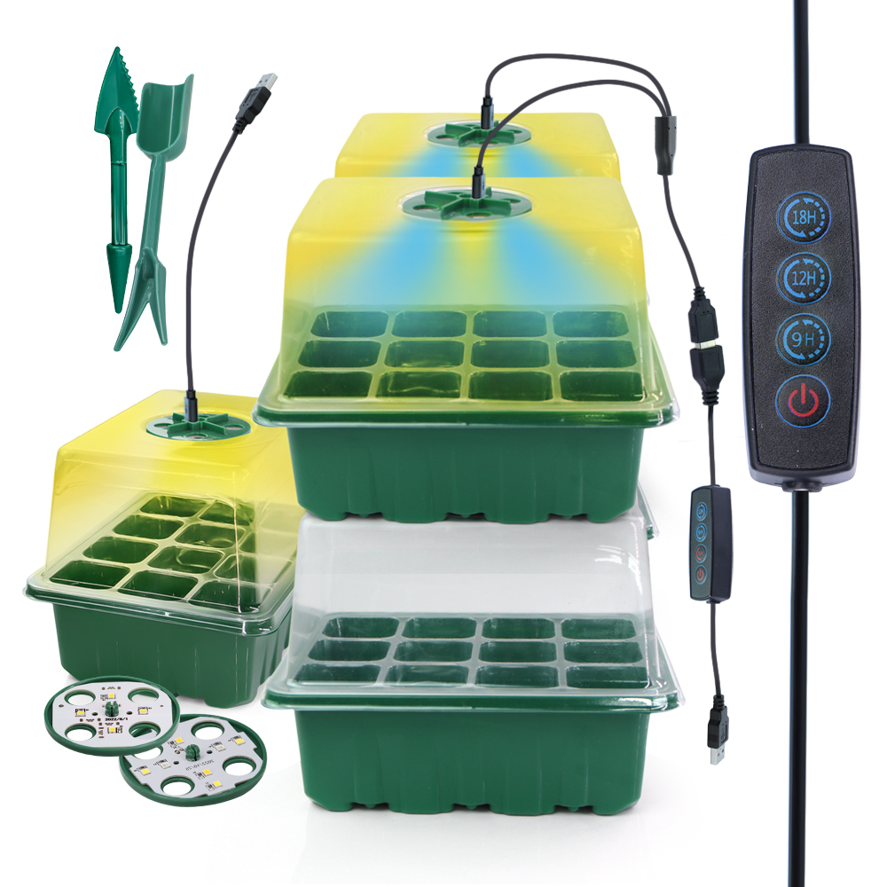 Plant Parenting - LED Kwekerij Potten met Grow Light