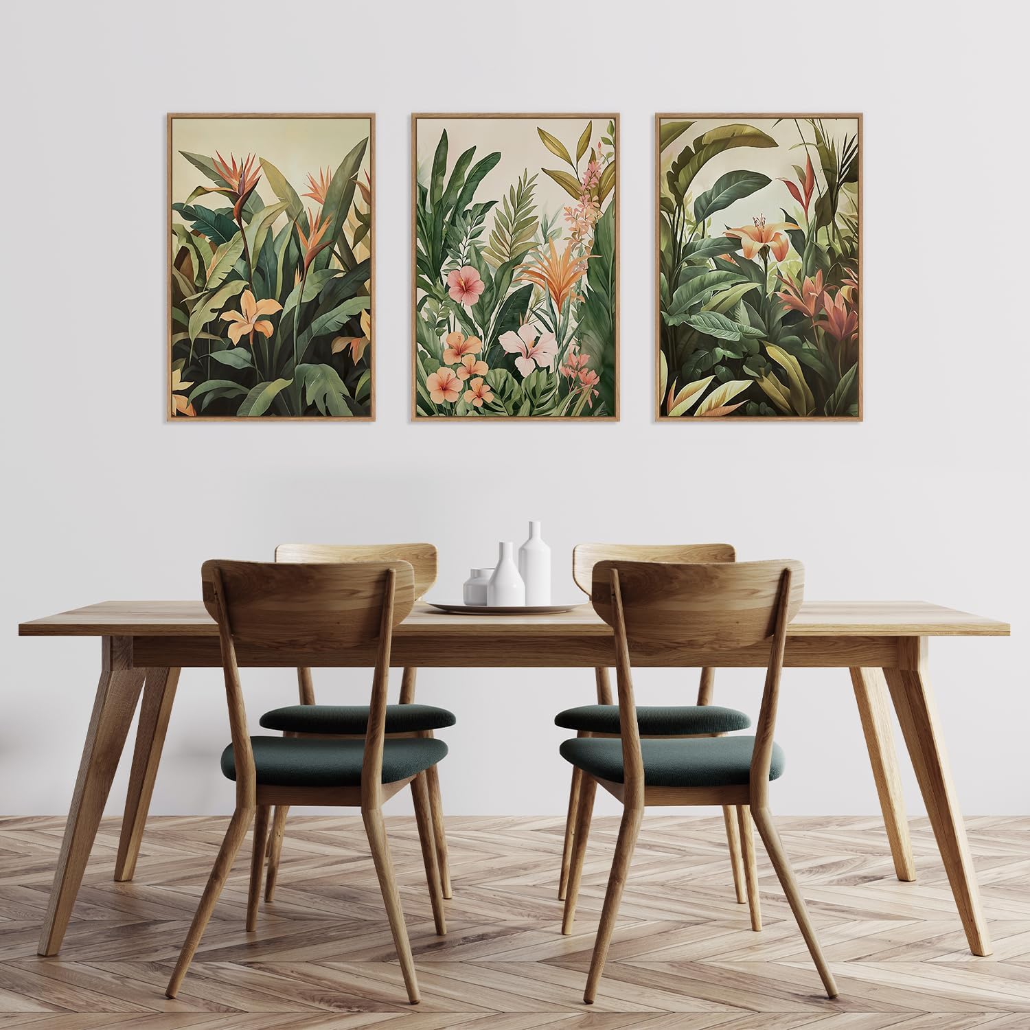 Plant Parenting - 3 stks/set frameloze canvas schilderij minimalistische