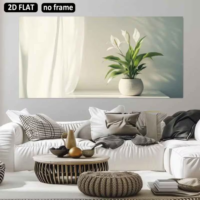 1 stuk (zonder lijst), 2D plat - Peace Lily White recensie en prijs