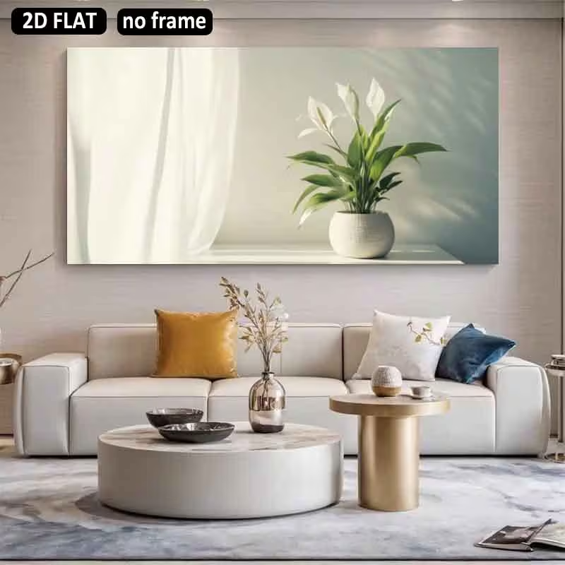 1 stuk (zonder lijst), 2D plat - Peace Lily White recensie en prijs